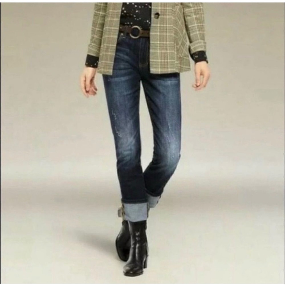 Cabi Dark Wash High Rise Straight Leg Jeans Jeans Size 2